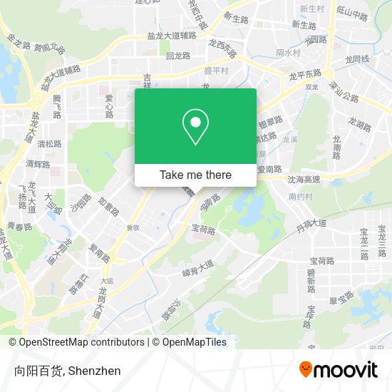 向阳百货 map