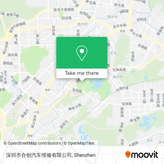 深圳市合创汽车维修有限公司 map