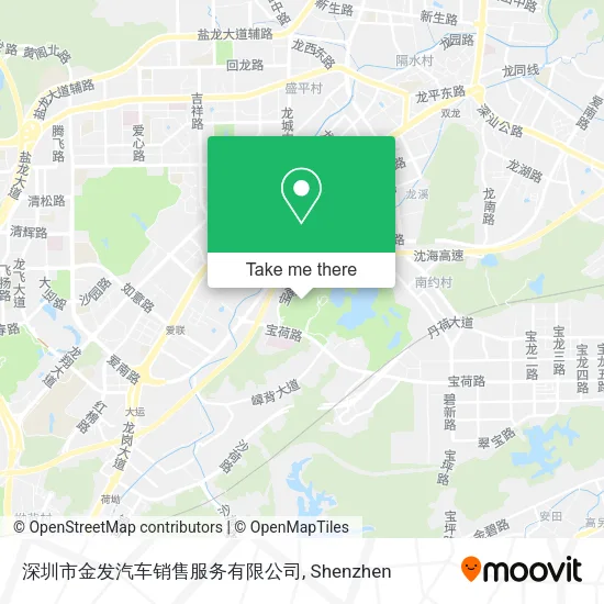 深圳市金发汽车销售服务有限公司 map