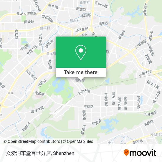众爱润车堂百世分店 map