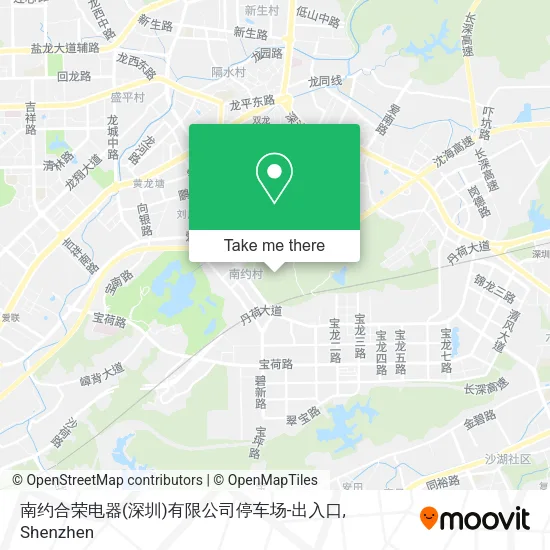 南约合荣电器(深圳)有限公司停车场-出入口 map