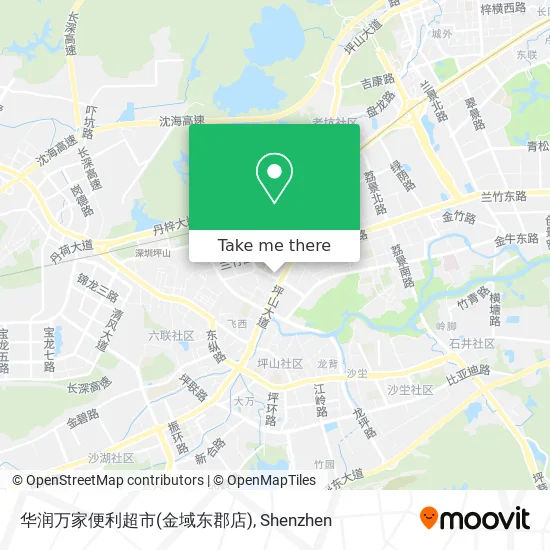 华润万家便利超市(金域东郡店) map