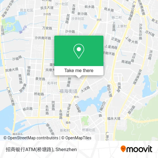招商银行ATM(桥塘路) map