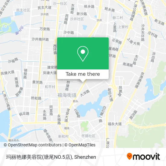 玛丽艳娜美容院(塘尾NO.5店) map