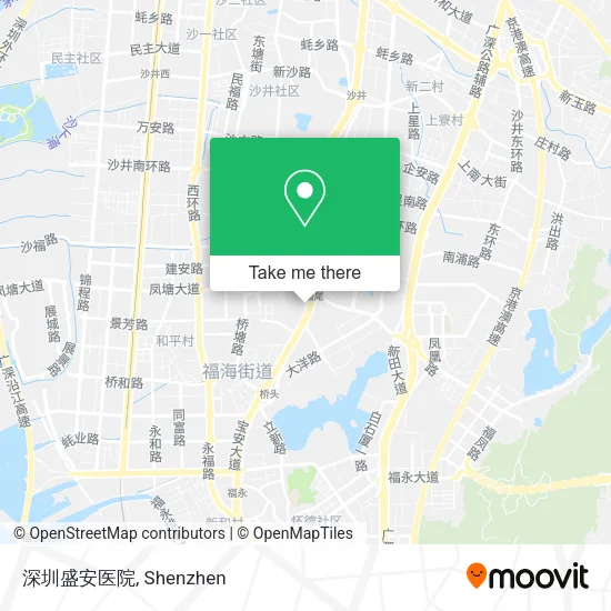 深圳盛安医院 map