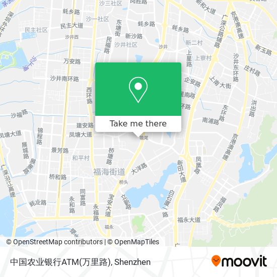 中国农业银行ATM(万里路) map