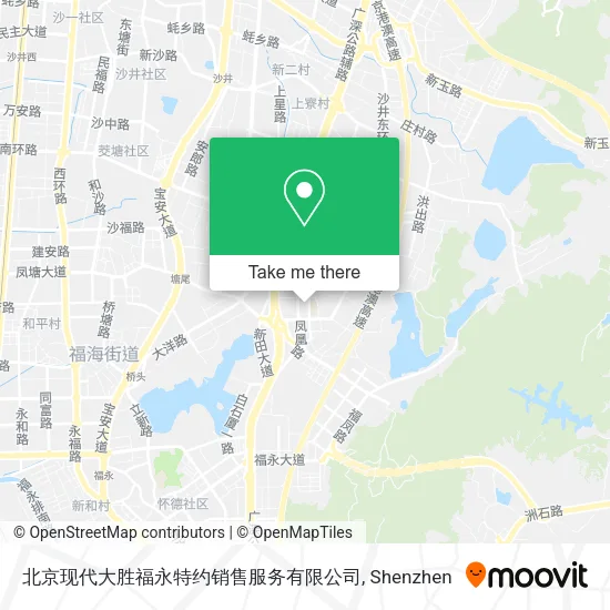 北京现代大胜福永特约销售服务有限公司 map