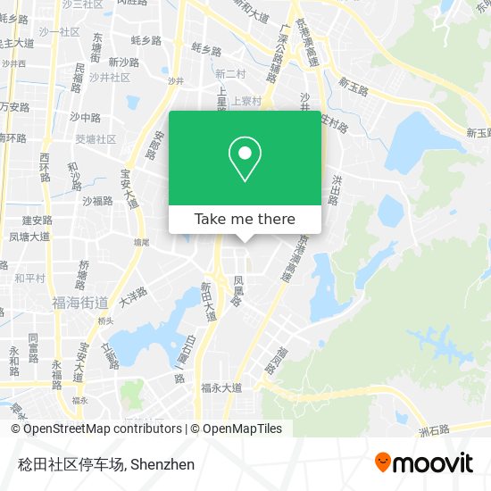 稔田社区停车场 map