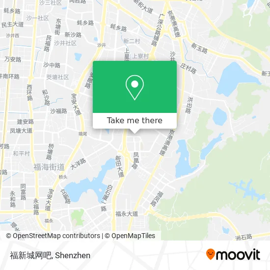 福新城网吧 map