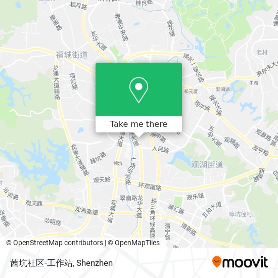 茜坑社区-工作站 map