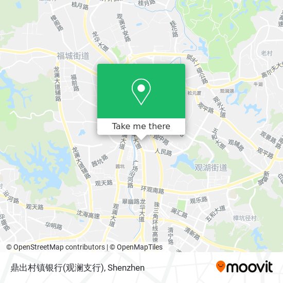 鼎出村镇银行(观澜支行) map
