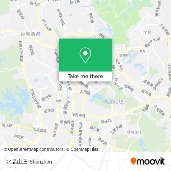 水晶山庄 map