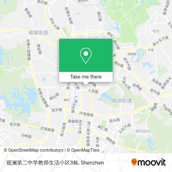 观澜第二中学教师生活小区3栋 map