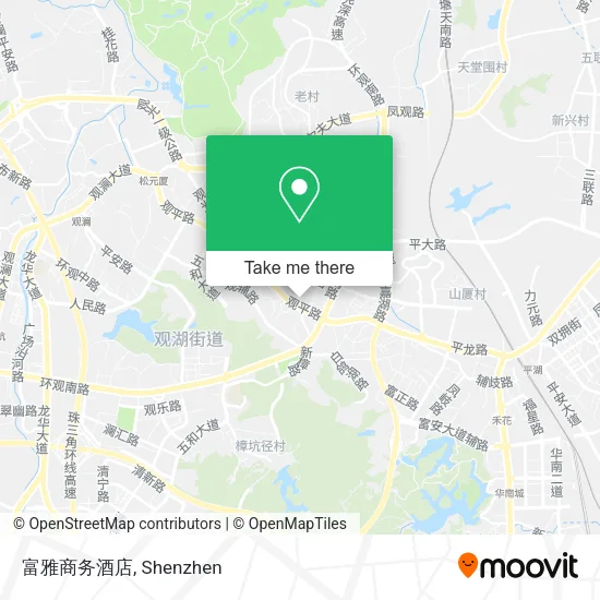 富雅商务酒店 map