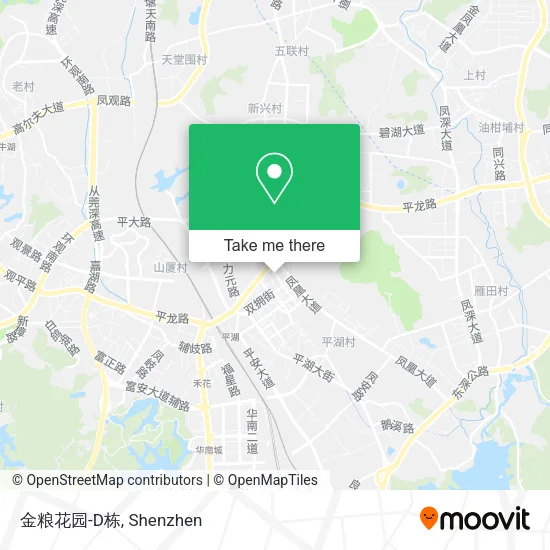 金粮花园-D栋 map