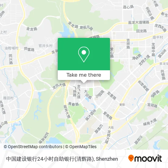 中国建设银行24小时自助银行(清辉路) map
