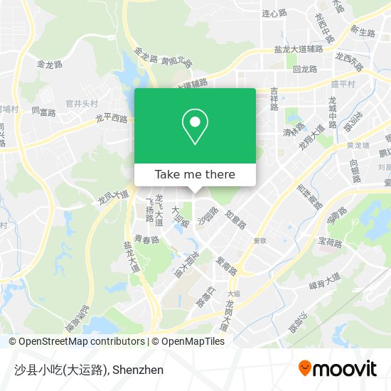 沙县小吃(大运路) map