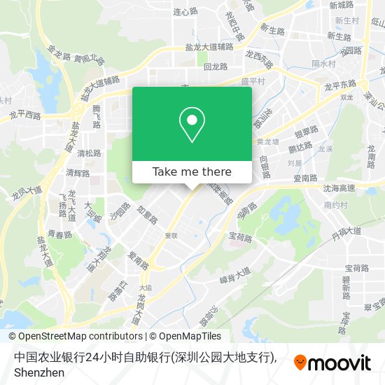中国农业银行24小时自助银行(深圳公园大地支行) map