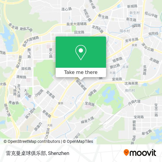 雷克曼桌球俱乐部 map