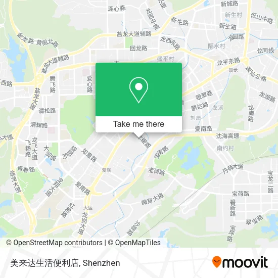 美来达生活便利店 map