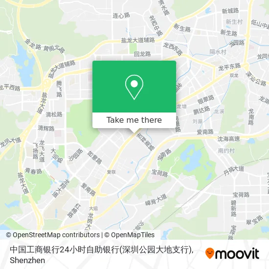 中国工商银行24小时自助银行(深圳公园大地支行) map