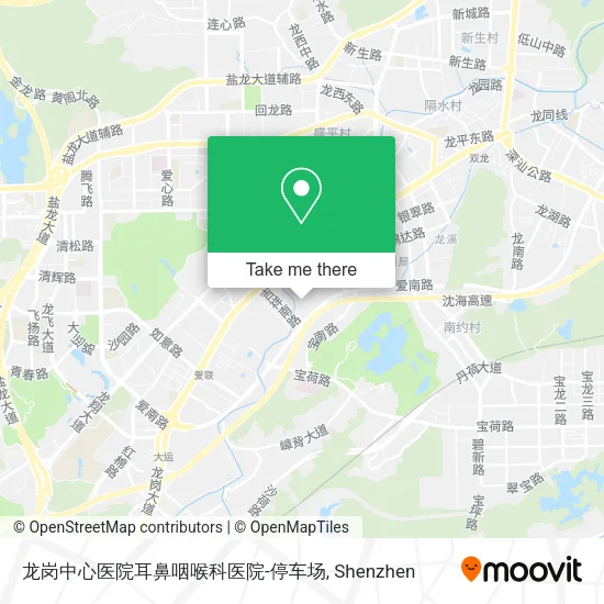 龙岗中心医院耳鼻咽喉科医院-停车场 map