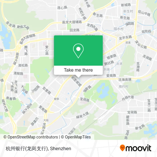 杭州银行(龙岗支行) map