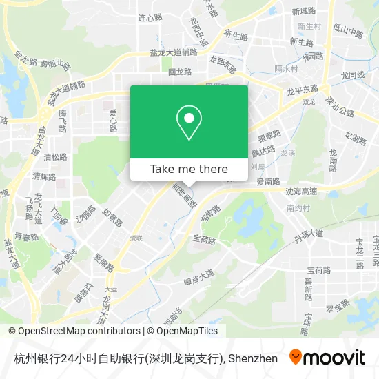 杭州银行24小时自助银行(深圳龙岗支行) map
