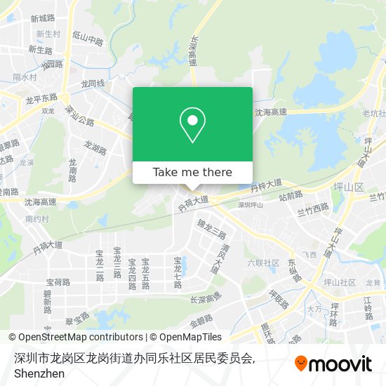 深圳市龙岗区龙岗街道办同乐社区居民委员会 map