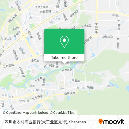 深圳市农村商业银行(大工业区支行) map