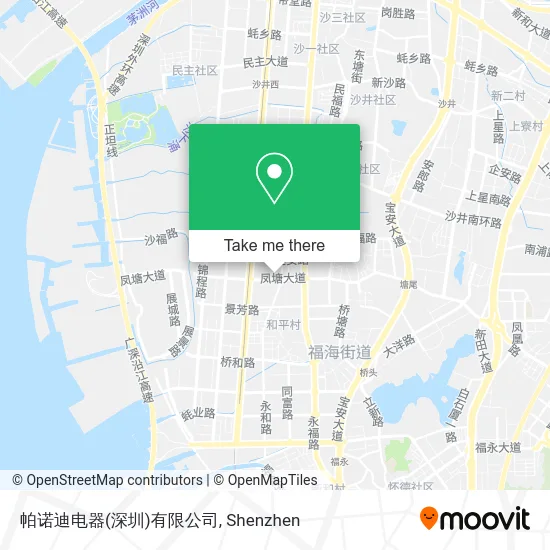 帕诺迪电器(深圳)有限公司 map