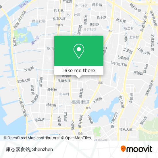 康态素食馆 map