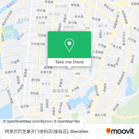阿里巴巴芝麻开门便利店(接福店) map