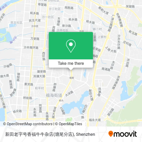 新田老字号香福牛牛杂店(塘尾分店) map