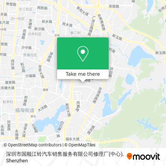 深圳市国顺江铃汽车销售服务有限公司修理厂(中心) map