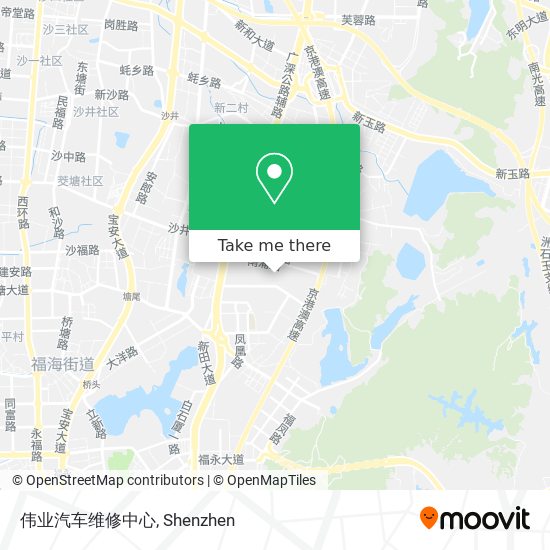 伟业汽车维修中心 map