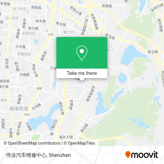 伟业汽车维修中心 map