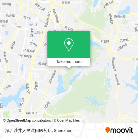 深圳沙井人民洪田医药店 map