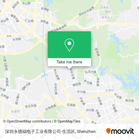 深圳永德福电子工业有限公司-生活区 map