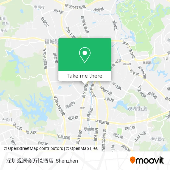 深圳观澜金万悦酒店 map