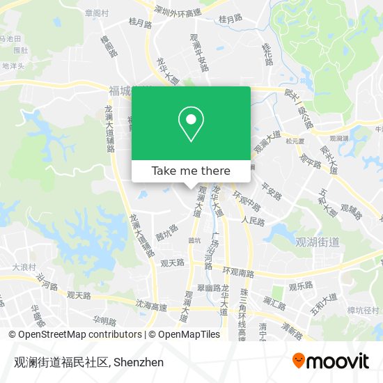 观澜街道福民社区 map