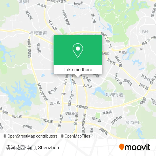 滨河花园-南门 map