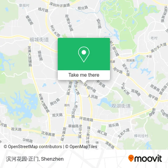滨河花园-正门 map
