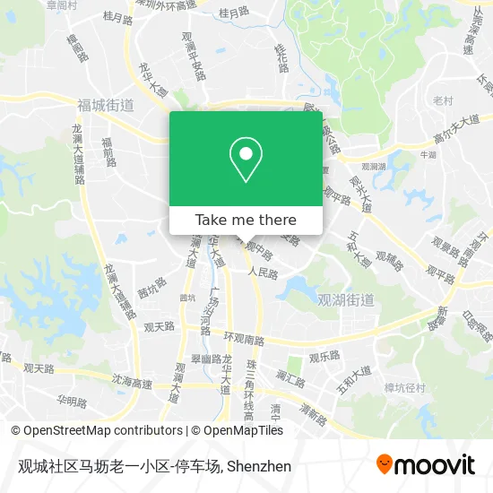 观城社区马坜老一小区-停车场 map
