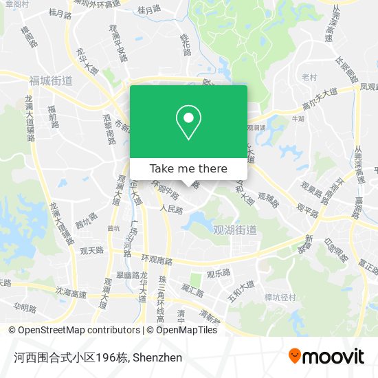 河西围合式小区196栋 map