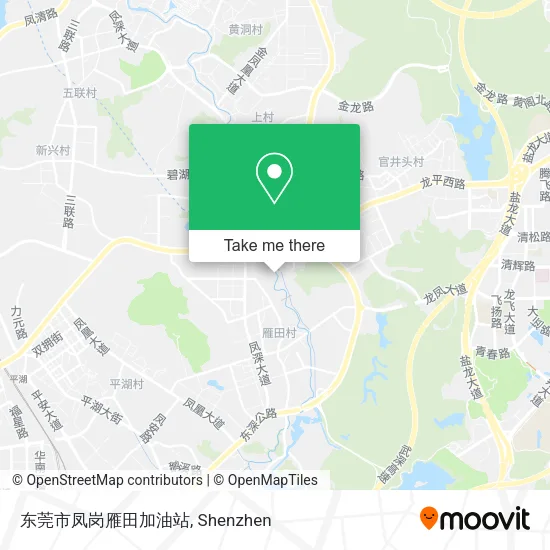 东莞市凤岗雁田加油站 map