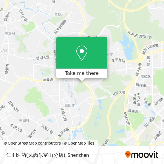 仁正医药(凤岗乐富山分店) map