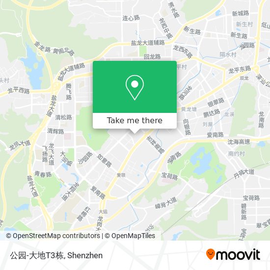 公园-大地T3栋 map