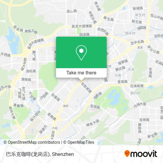 巴乐克咖啡(龙岗店) map