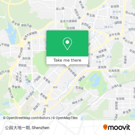 公园大地一期 map